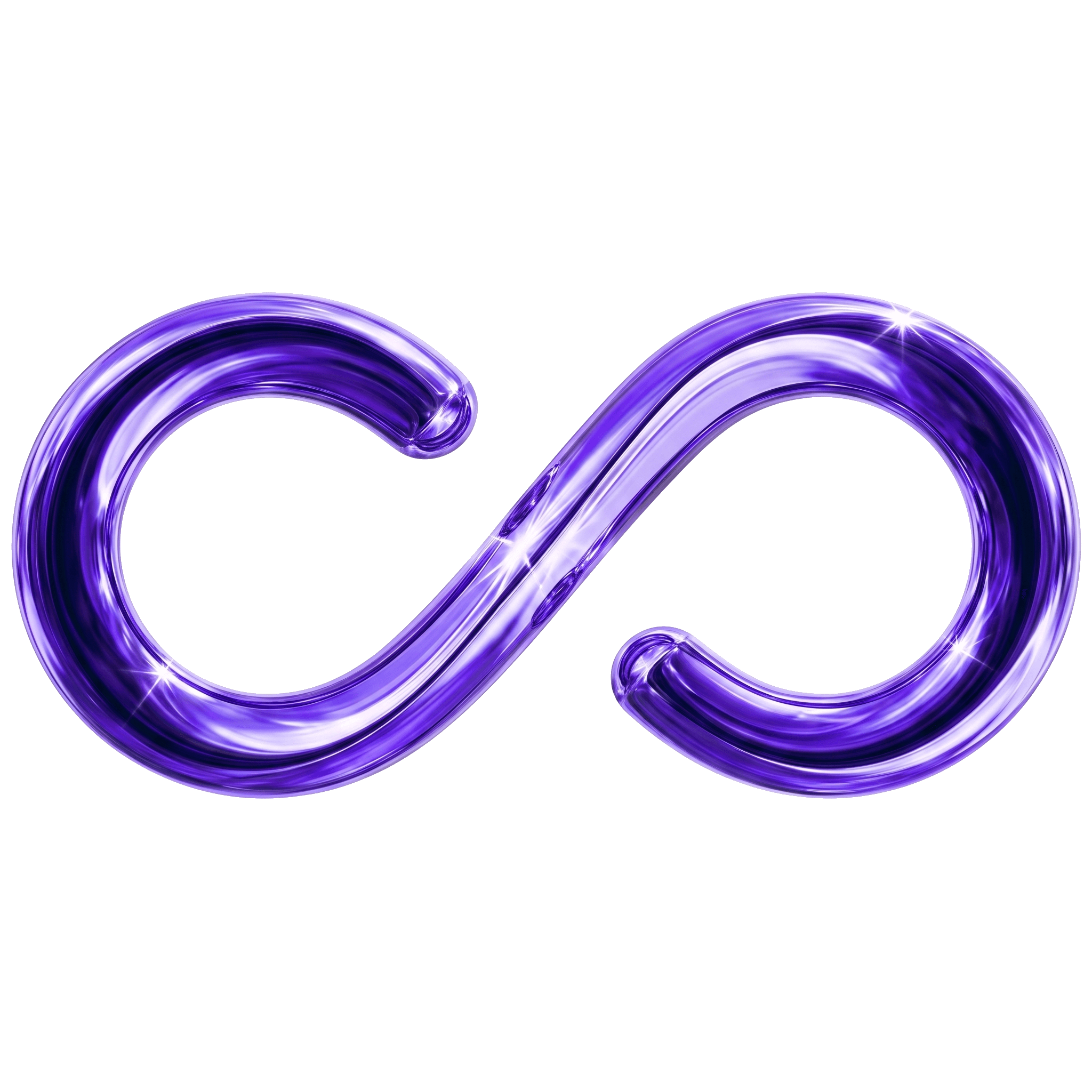 Scope metallic infinity mark